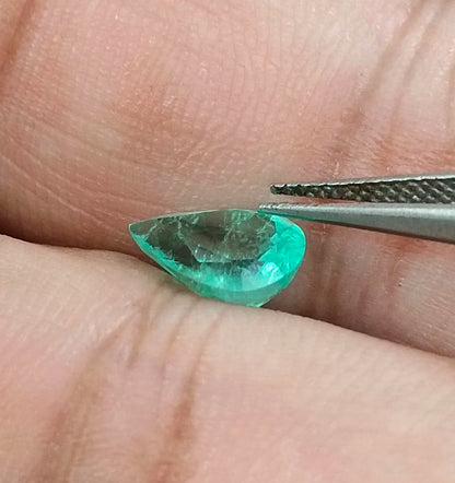 1.66ct Pastel Green Russian Emerald, 100% Natural Earth Mined Gemstone