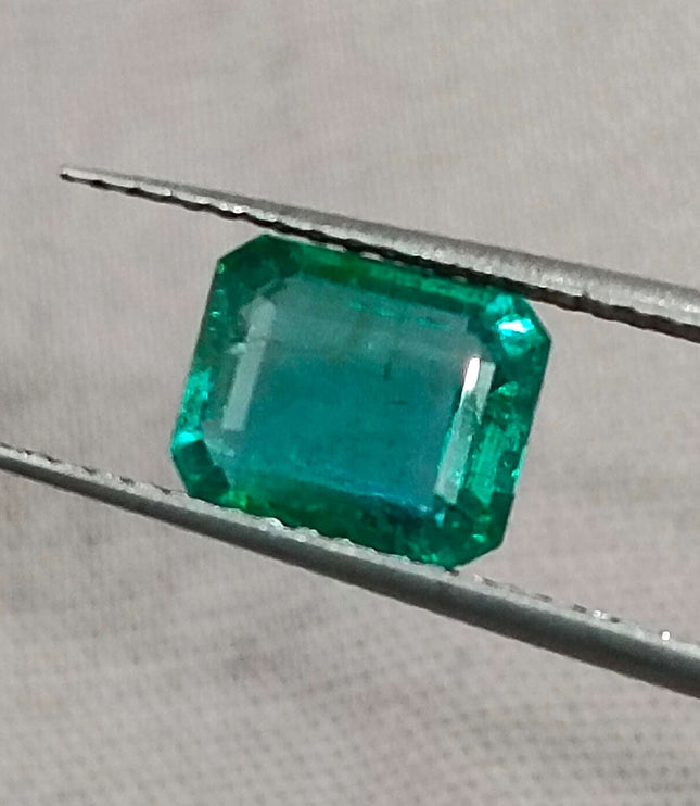 Certified 1.57ct Zambian Natural Emerald