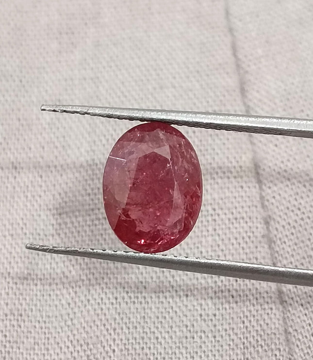 2.09ct Unheated Ruby Mozambique Natural Deep Orangish Red SGL Certified Loose Gemstone