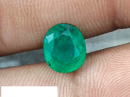 Zambian Emerald 2.38ct Certified Deep Green Natural Loose Gemstone