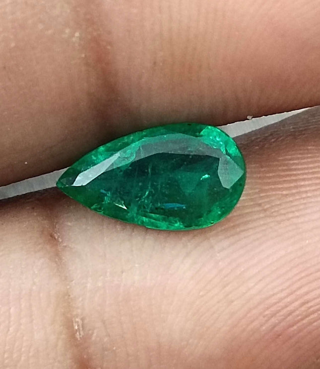 Certified 1.33ct Zambian Natural Emerald