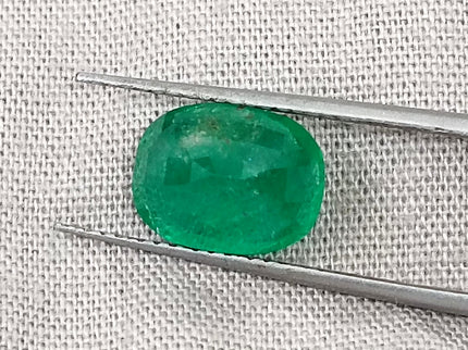 Zambian Emerald 2.80ct Deep Leaf Green Cushion Cut Loose Stone