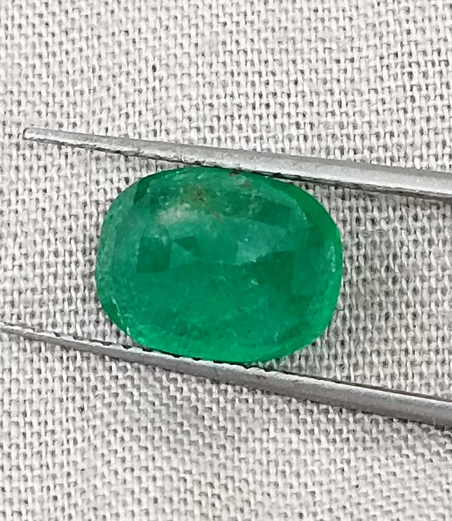 Zambian Emerald 2.80ct Deep Leaf Green Cushion Cut Loose Stone