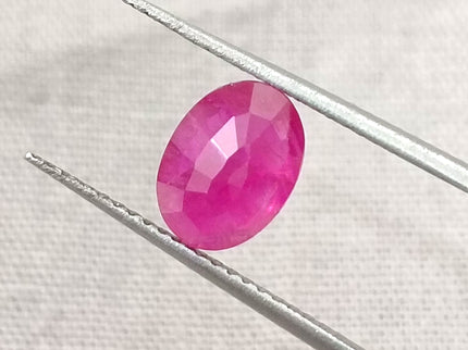 GSI Certified 1.54ct Mozambique Ruby, Natural Untreated Gemstone