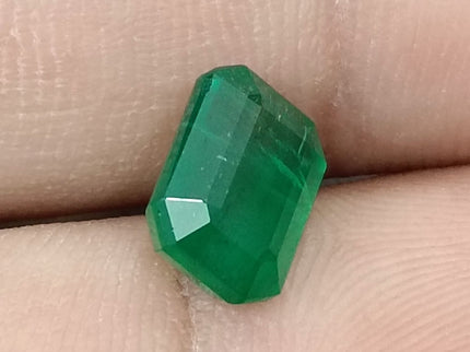Natural Zambian Emerald 2.84ct Certified Natural Deep Green Octagon Cut Loose Stone