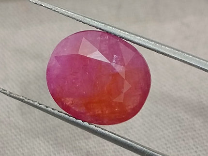 Mozambique Ruby 5.54ct Natural Red Oval Cut Unheated Certified Loose Gemstone