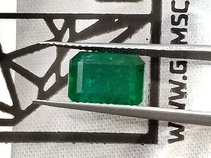 Natural Emerald 2.81ct Certified Deep Royal Green Octagon Cut Gemstone