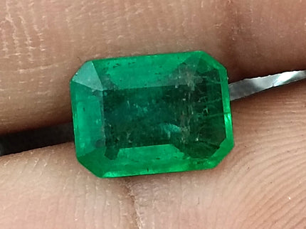 Zambian Emerald 2.47ct Medium Deep Pure Green Certified Natural Loose Gemstone