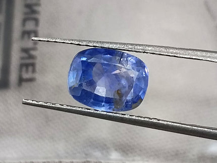 Unheated Cornflower Blue Sapphire 1.87ct Natural GSI Certified Cushion Cut Loose Gemstone