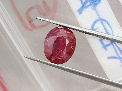 1.89ct Unheated Natural Ruby Crimson Red SGL Certified Oval Loose Gemstone