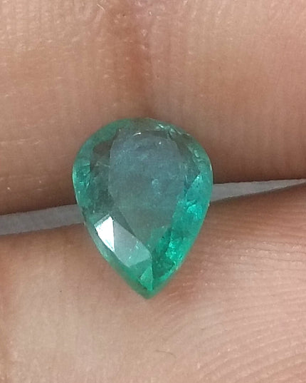 1.30ct GSI USA Certified Excellent luster Natural Zambian Emerald Minor Oiled Loose Gemstone