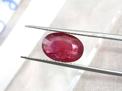 2.16ct Untreated Mozambique Natural Ruby SGL Certified Rasberry Red Oval Gemstone