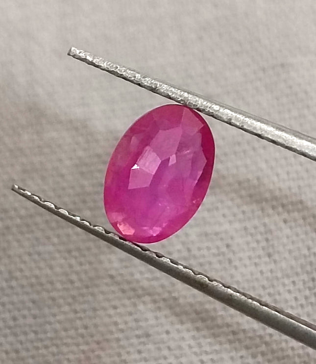 GSI Certified 0.92ct Mozambique Ruby, Natural Untreated Gemstone