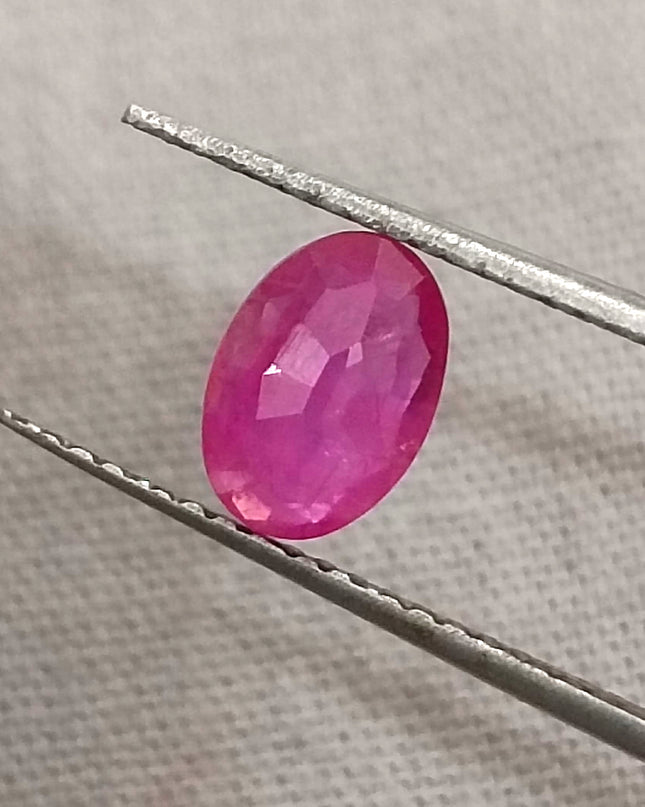 GSI Certified 0.92ct Mozambique Ruby, Natural Untreated Gemstone