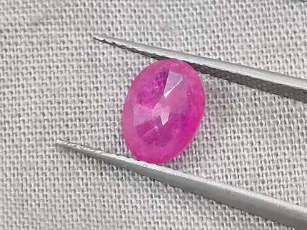 GSI Certified 1.36ct Mozambique Ruby, Natural Untreated Gemstone