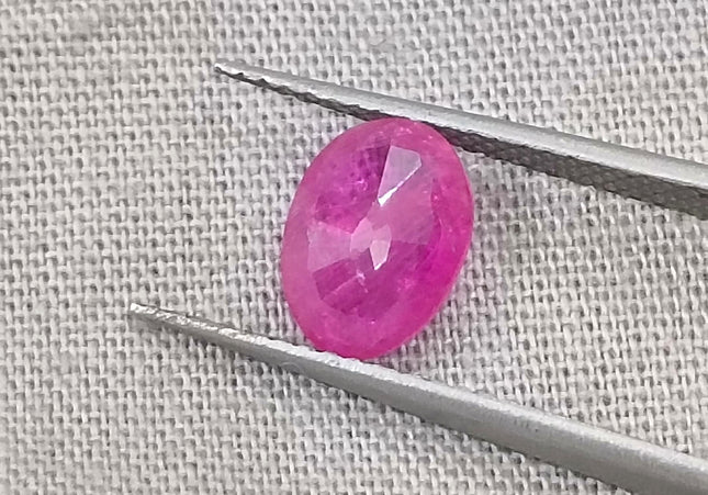 GSI Certified 1.36ct Mozambique Ruby, Natural Untreated Gemstone