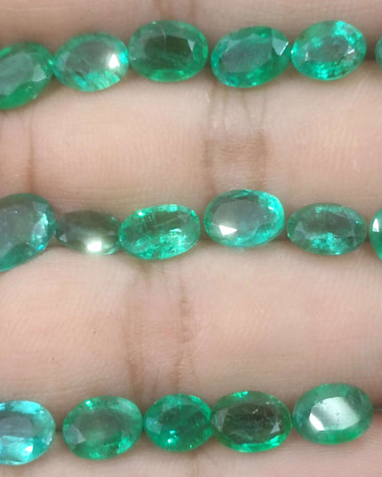 24.31ct Medium to Vivid Green Natural Zambian Emerald Parcel Minor Oiled Loose Gemstones