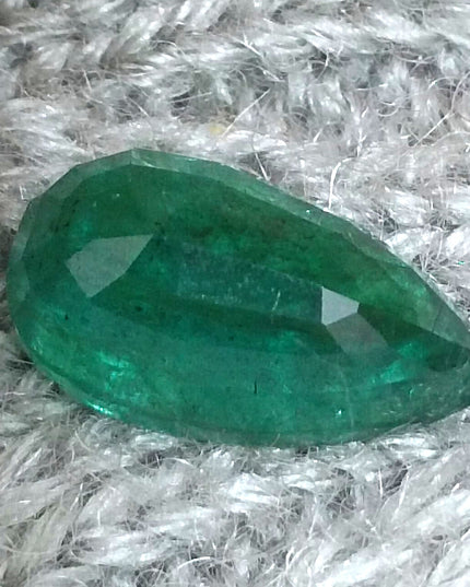 9.61ct Deep Vivid Green Natural Emerald, Earth Mined Gemstone