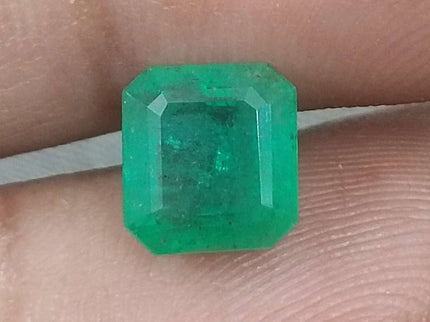 Zambian Emerald 2.24ct Certified Natural Octagon Cut Loose Gemstone