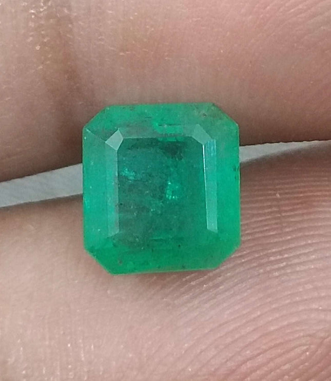 Zambian Emerald 2.24ct Certified Natural Octagon Cut Loose Gemstone