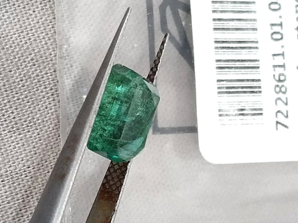 GSI Certified 2.69ct Zambian Emerald, 100% Natural Earth Mined Gemstone