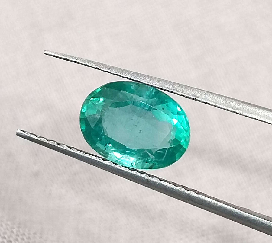 Certified 1.44ct Natural Zambian Emerald