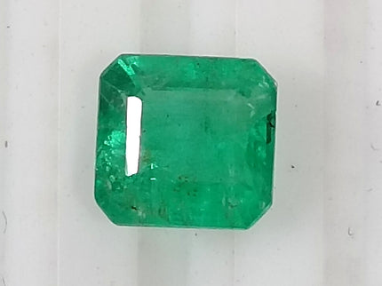 Colombian Emerald 1.34ct Natural Vivid Green Octagon Cut Loose Stone