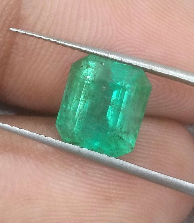3.52ct Certified Zambian Natural Emerald Stone