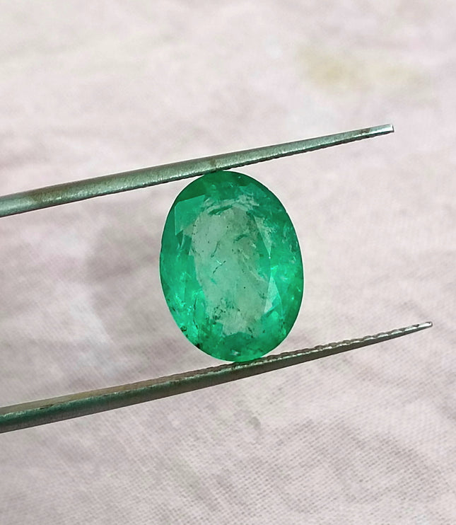 GSI Certified 2.77ct Panjshir Emerald Natural Gemstone