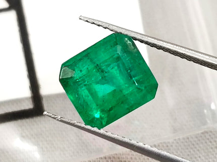 Panjshir Emerald 4.10ct Bright Medium Deep Green Octagon Cut Gemstone