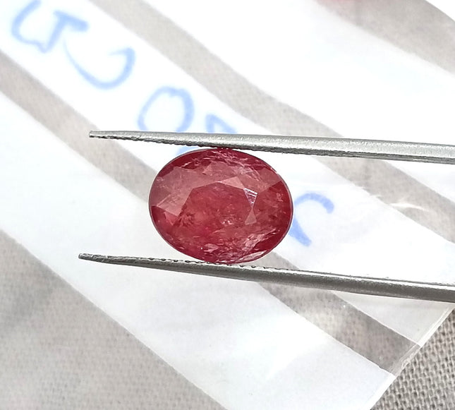 2.80ct Unheated Natural Ruby Mozambique SGL Certified Vivid Red Oval Loose Gemstone