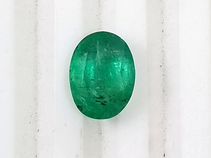Zambian Emerald 1.82ct Certified Natural Medium Sea Green Oval Cut Loose Gemstone