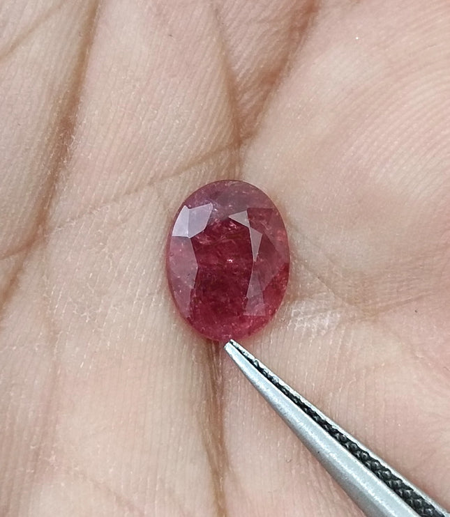 2.09ct Unheated Ruby Mozambique Natural Deep Orangish Red SGL Certified Loose Gemstone