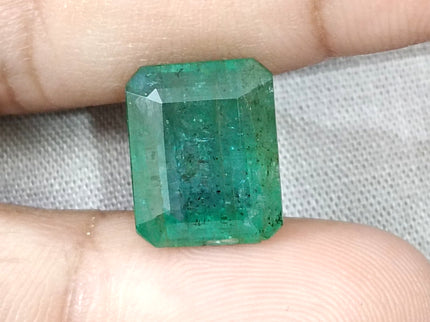 Natural Emerald 8.22ct Certified Natural Octagon Cut Stone