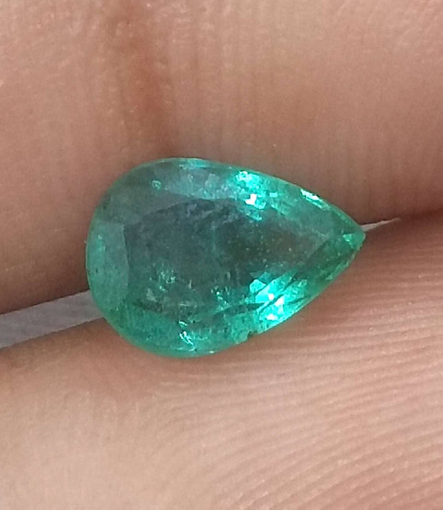 1.30ct Certified Zambian Natural Emerald.