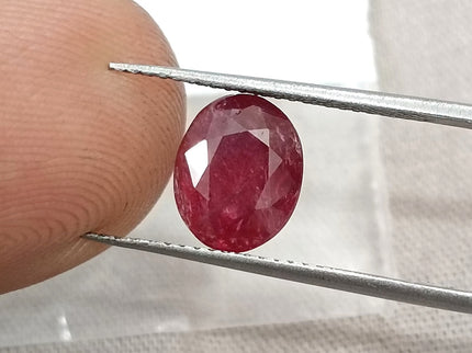 2.29ct untreated Natural Ruby Mozambique SGL Certified Rasberry Red