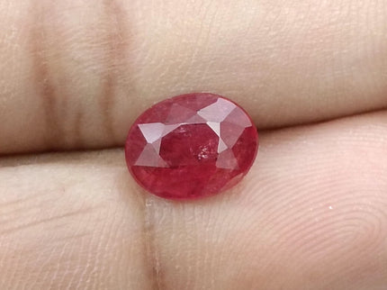 2.80ct Unheated Natural Ruby Mozambique SGL Certified Vivid Red Oval Loose Gemstone