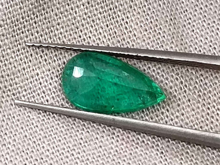 Certified 1.33ct Zambian Natural Emerald