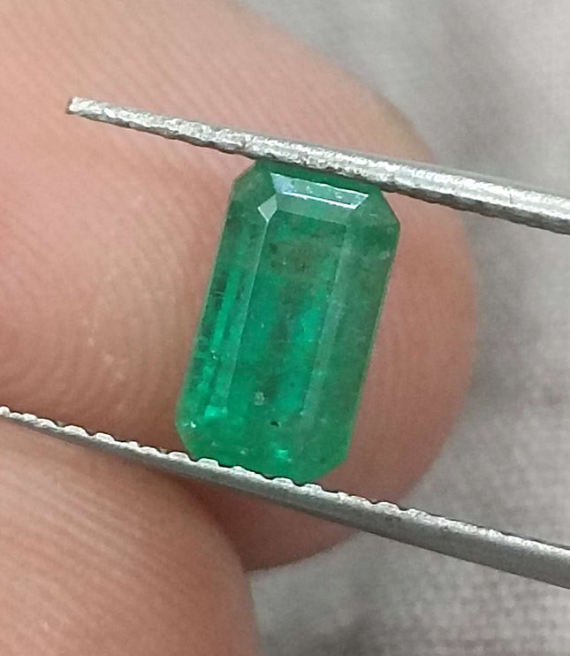 1.44ct Certified Panjshir Emerald, Natural Golden Green Stone