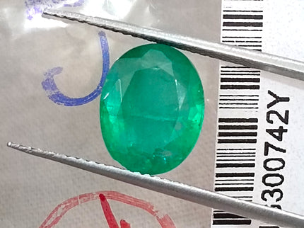 2.72ct Natural Emerald Medium Deep Spring Green Oval Cut SGL Certified Gemstone