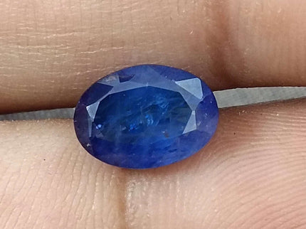 Royal Blue Sapphire 4.01ct Natural Oval Cut Loose Gemstone