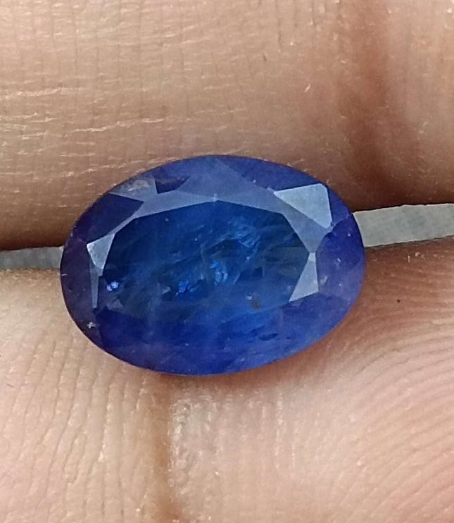 Royal Blue Sapphire 4.01ct Natural Oval Cut Loose Gemstone