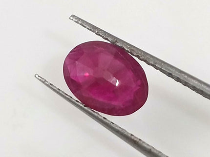 GSI Certified 1.10ct Deep Maroon Red Ruby, Untreated