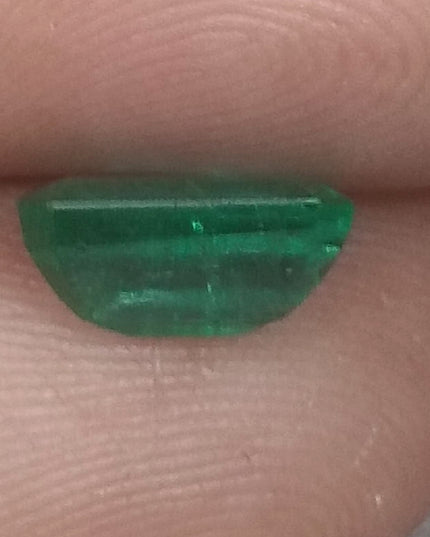 GSI Certified 1.84ct Deep Green Natural Zambian Emerald Minor Oiled Loose Gemstone