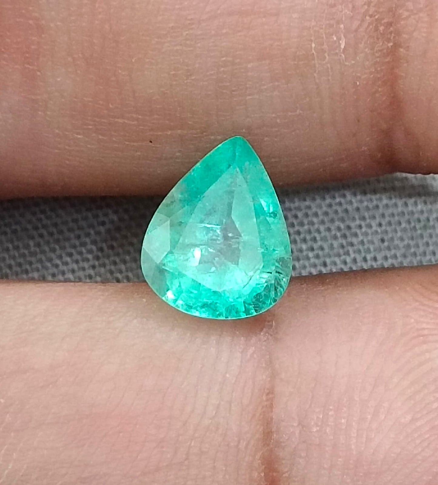 1.66ct Pastel Green Russian Emerald, 100% Natural Earth Mined Gemstone