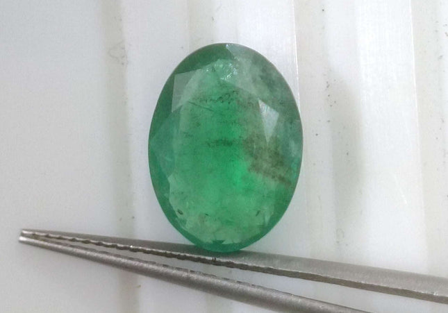 3.25ct GSI USA Certified Medium Green Zambian Emerald