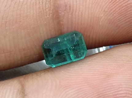 Emerald Natural 1.48ct Zambia SGL Certified Medium Bluish Green Loose Gemstone