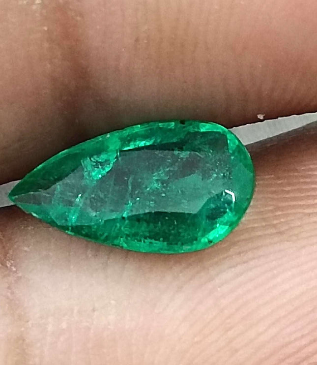 Certified 1.33ct Zambian Natural Emerald