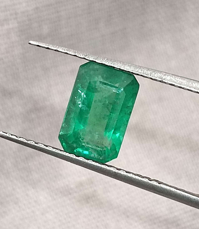 1.35ct Panjshir Emerald, Certified Natural minor oiled Stone