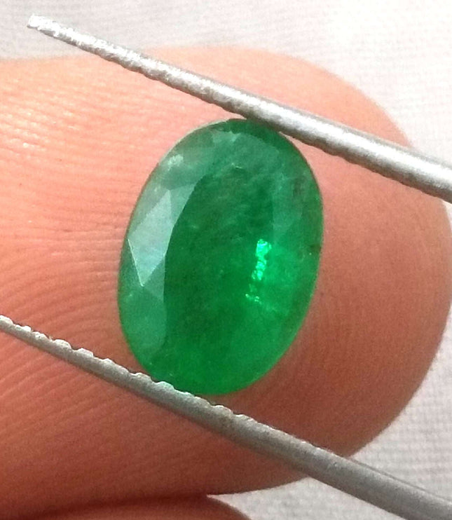 1.72ct Certified Natural Zambian Emerald.